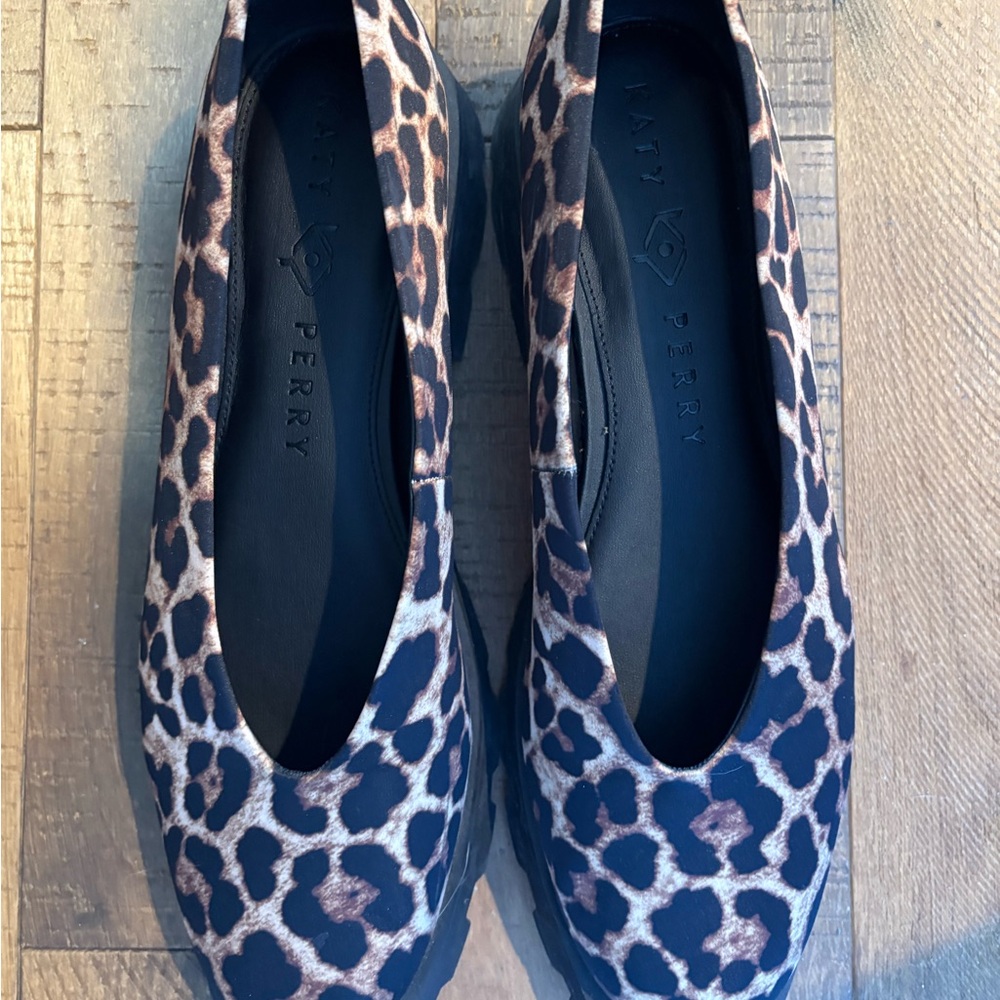 Katy Perry Collections Leopard Print Flats - Brown & Black - Picture 7 of 8